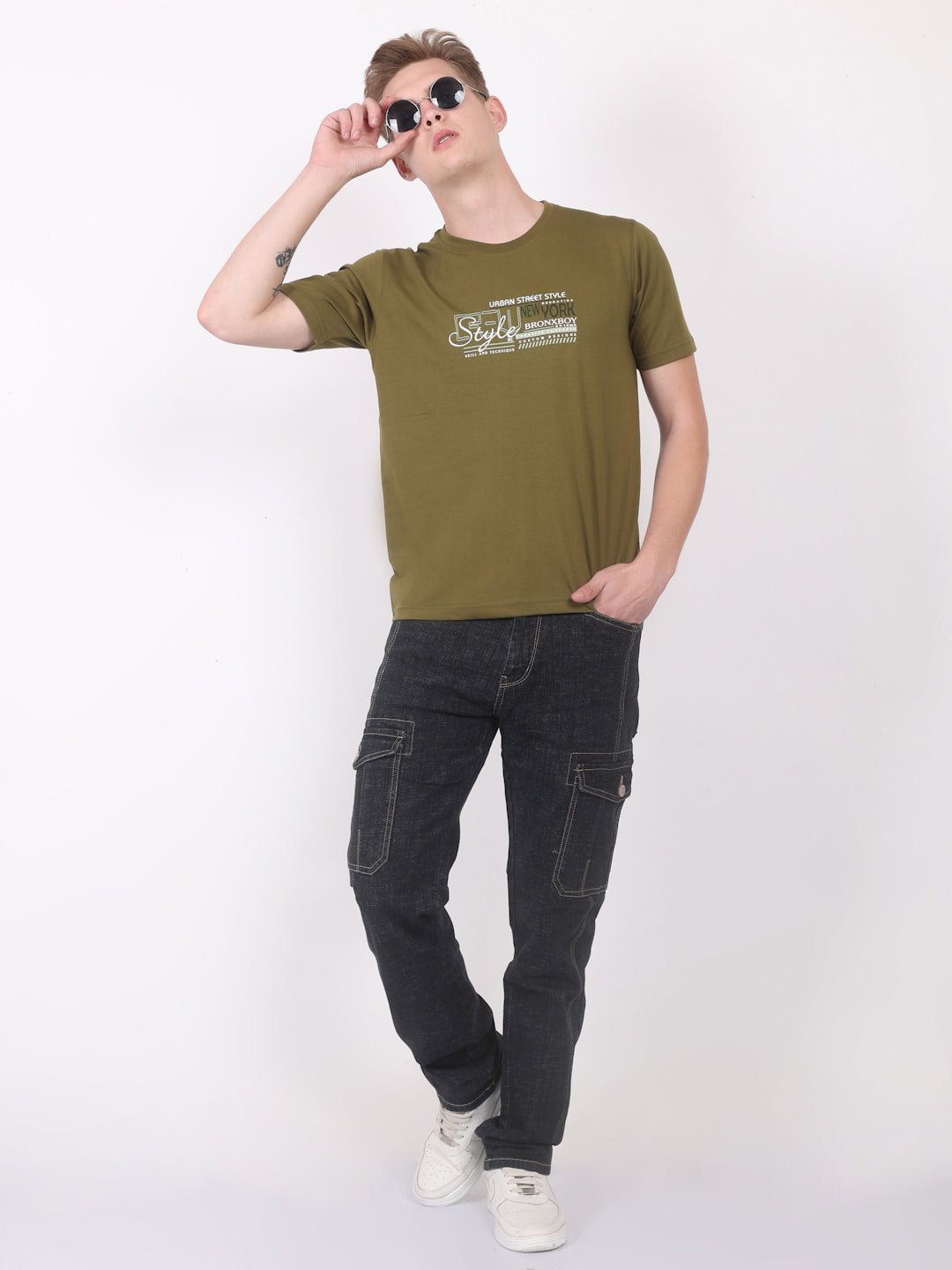 ZYKER SALES denim cargo black