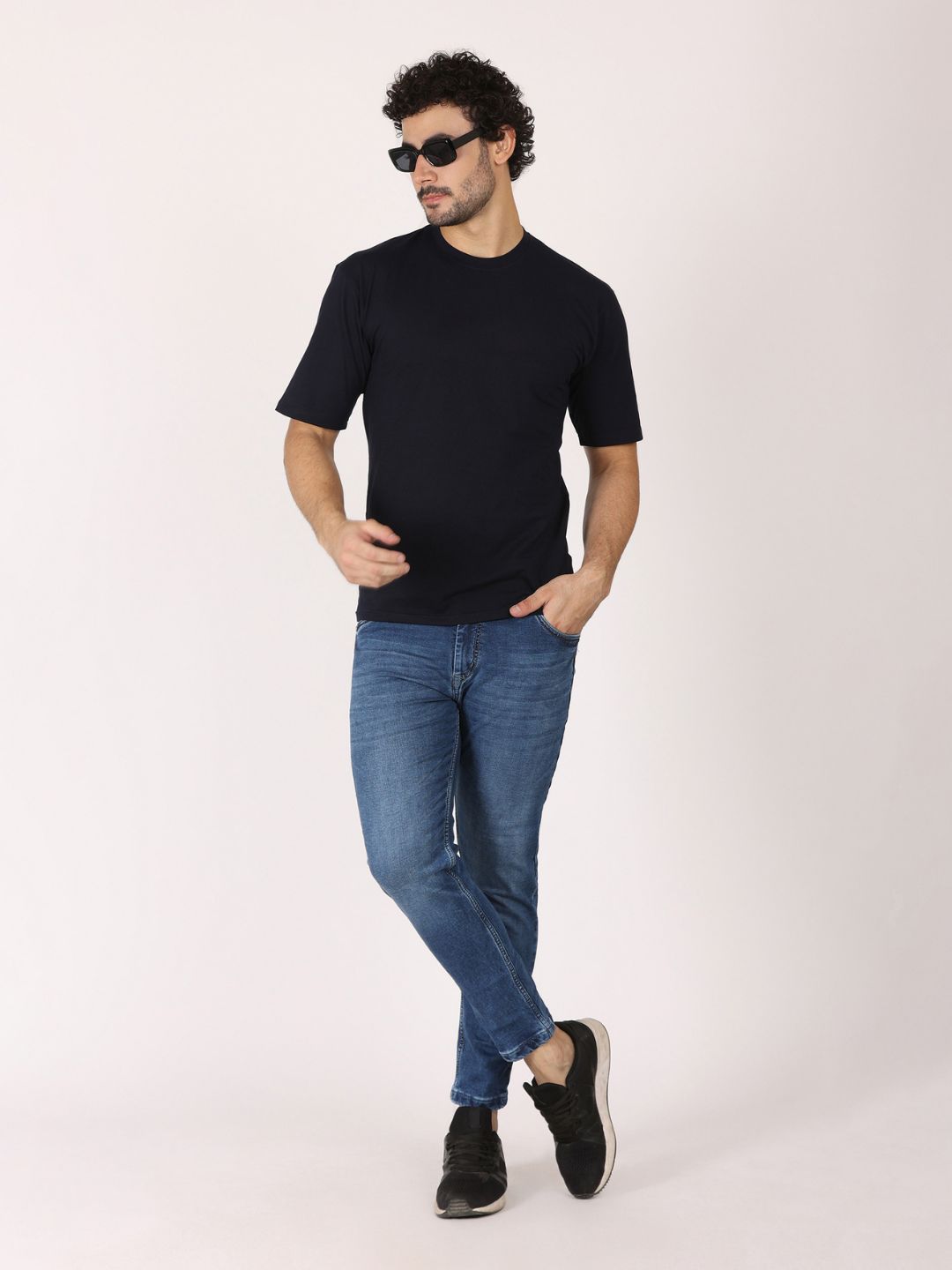 Zyker  Men's ankle fit navy blue