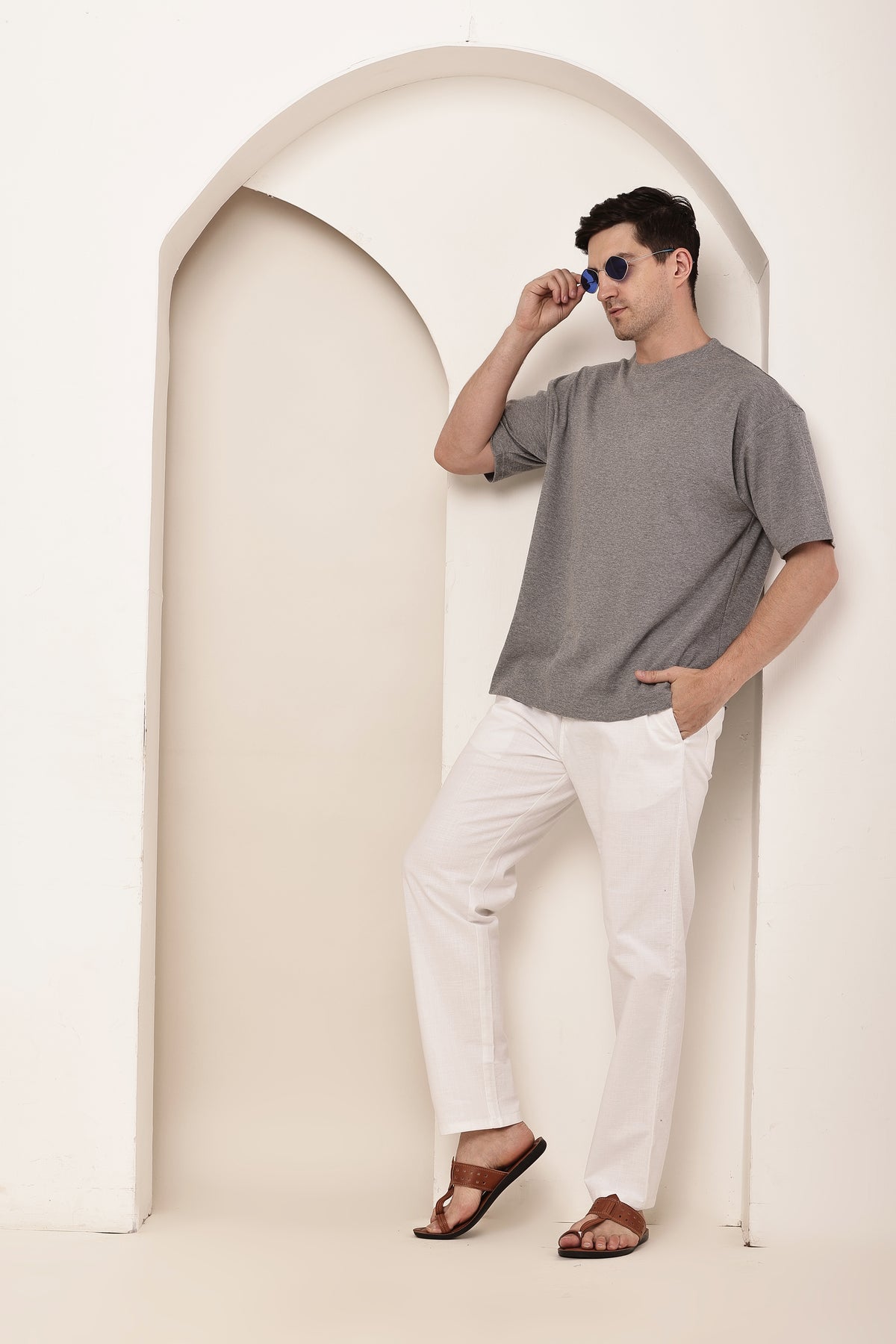 zyker  sales linen trousers   mens relax fit 3298