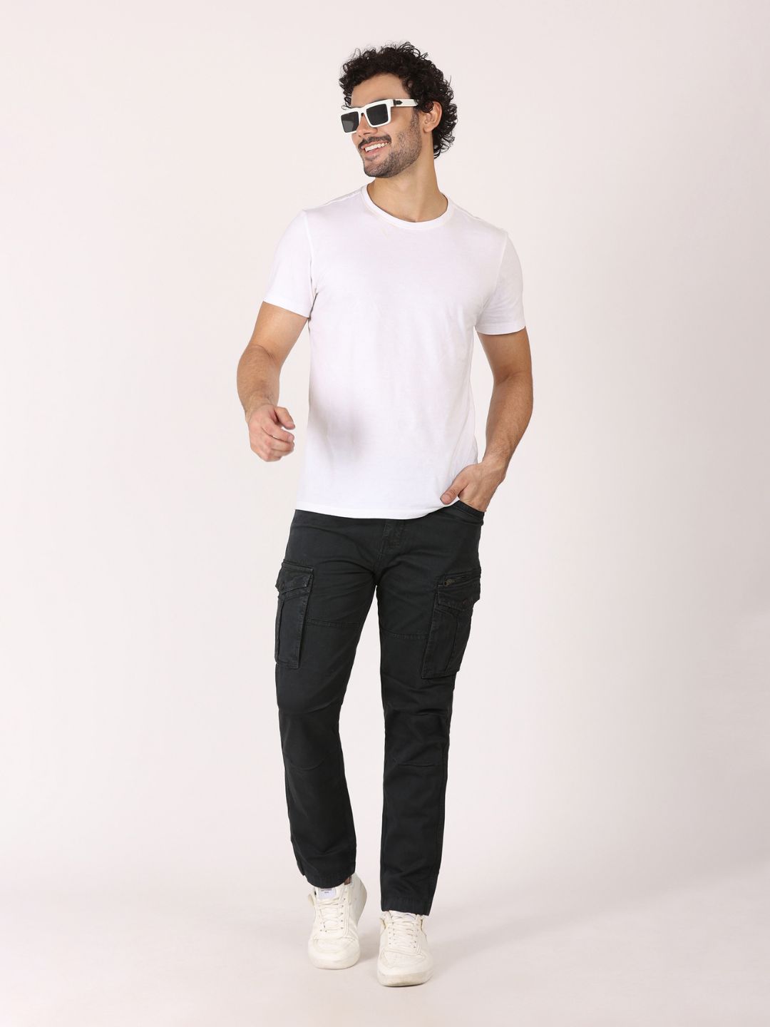 Zyker Mid Rise Solid Cargo black