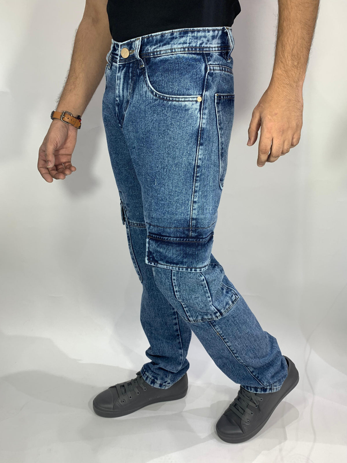 Zyker sales   Fashion Men's   denim JOGGER regular fit   royal blue