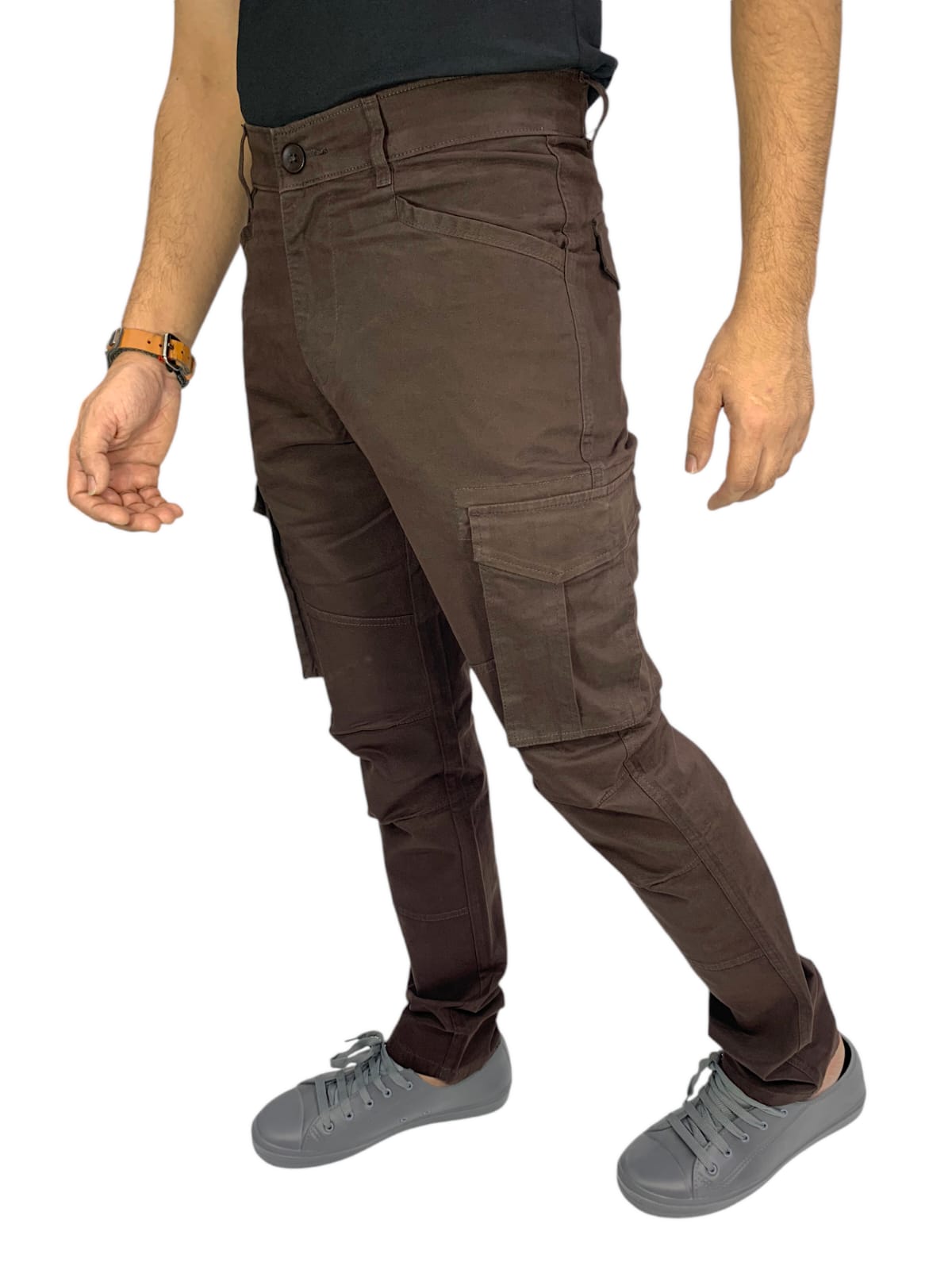 Zyker mens fashion cargo brown